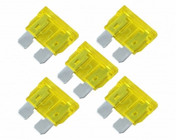 20 Amp Standard Blade Fuses (5 Per Pack)
